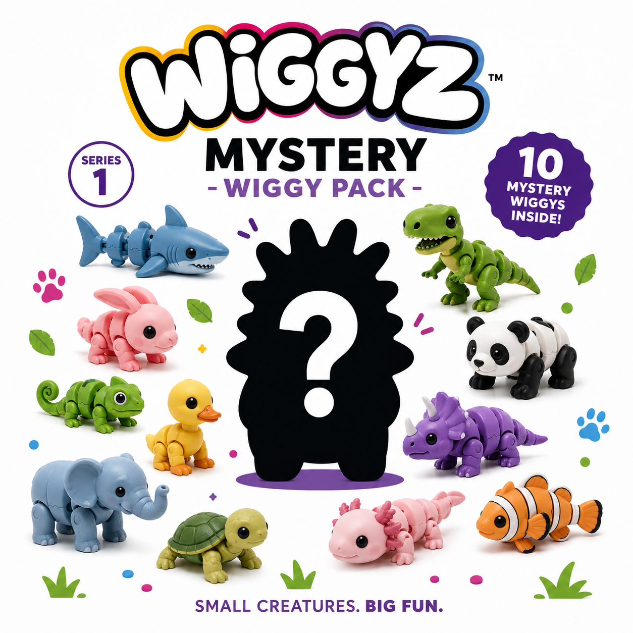 Wiggyz Series 1 Mystery Wiggy Pack of 10